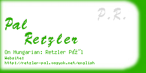 pal retzler business card